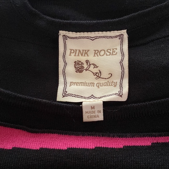 PINK-ROSE beautiful stretchy dress Size 10 - Picture 5 of 5